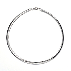 Stainless Steel Color Non-Tarnish 304 Stainless Steel Chain Necklaces, with Lobster Claw Clasps, Stainless Steel Color, 17.7 inch(45cm)