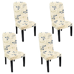 Мокасин Чехол для стула из спандекса эластичный, бабочки, мокасин, 810~830x330~355x7 мм