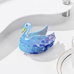 Васильковый Заколки для волос в форме когтей из распиленной ацетата целлюлозы (смола), аксессуары для волос для девочек и женщин, васильковый, 67x45 мм