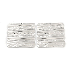 Нержавеющая Сталь Цвет Не тускнеющие 304 подвески из нержавеющей стали, квадратный шарм, , цвет нержавеющей стали, 27x28x3 мм, отверстие : 2 мм