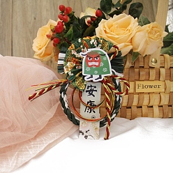 Зеленый Бумажный японский венок сименава подвесные украшения, для украшения новогодней вечеринки, зелёные, 100 мм