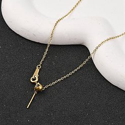 Настоящее золото 14K Ионное покрытие (ip) 304 ожерелья-цепочки из нержавеющей стали, регулируемые слайдерные ожерелья для женщин, реальный 14 k позолоченный, 17.72 дюйм (45 см)