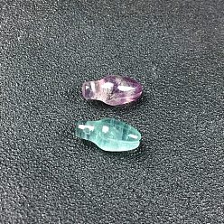 Fluorite Natural Fluorite Pendants, Flower Bud Charms, 18x9mm