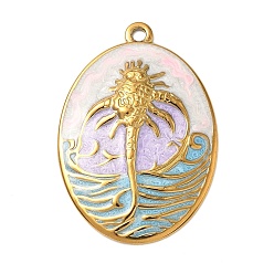 Fish 304 нержавеющей стальной эмали подвески, золотые, рыба, 37x25x4 мм, отверстие : 2 мм