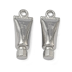 Нержавеющая Сталь Цвет 304 подвески из нержавеющей стали, подвеска для косметического тюбика, цвет нержавеющей стали, 17x6x5 мм, отверстие : 1.4 мм