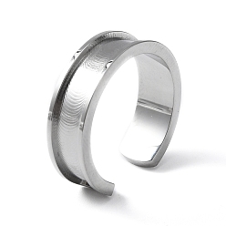 Нержавеющая Сталь Цвет 304 кольца манжеты с канавками из нержавеющей стали, кольцевой сердечник, цвет нержавеющей стали, 17 мм