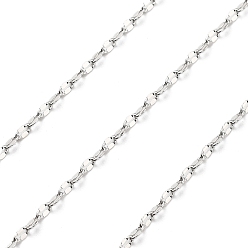 Платина 10m латунные кофейные зерна цепи, пайки, без кадмия, без никеля и без свинца, с катушкой, платина, 2x1.7x1.7 мм