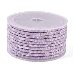 Лиловый 6.7м нейлоновый витой круглый шнур, для изготовления лямок для сумок, сирень, 4 мм, около 7.33 ярдов (6.7 м) / рулон