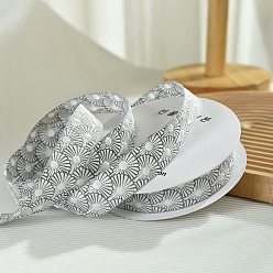 Серый 10 ярдов жаккардовых лент из полиэстера с цветами, аксессуары для одежды, подарочная упаковка, серые, 1 дюйм (25 мм)