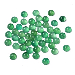 Натуральный Агат Природные кабошон агата, плоско-круглые, окрашенная и подогревом, 8x3~4 мм