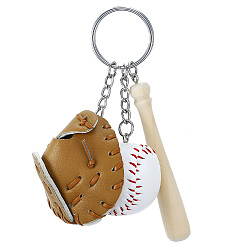 Перу 1брелок из искусственной кожи, форма бейсбольной формы, Перу, 36 мм, 1 шт / комплект