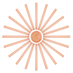 Светло-коричневый Сургучные палочки, для ретро старинные сургучной печати, загар, 135x11x11 мм