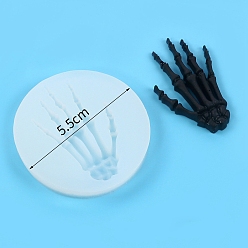 Skull Moule en silicone de qualité alimentaire, thème d'halloween, bricolage, moules de résine, pour la résine UV, fabrication artisanale de résine époxy, crane, 55mm