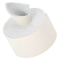 Cornsilk Flat Microfiber Imitation Leather Cord, Garment Accessories, Cornsilk, 37x1.5mm, about 2.19 Yards(2m)/Roll