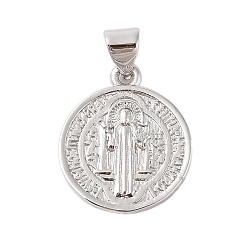 Платина Стойки обшивки латунные подвески, без кадмия и без свинца, планета, круглые, платина, 18x15x1 мм, отверстие : 3x4 мм