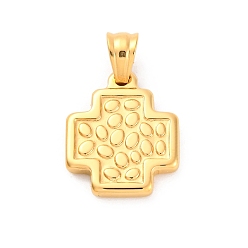 Золотой 304 подвески из нержавеющей стали, крест прелести, ионное покрытие (ip), золотые, 19x15.5x2.5 мм, отверстие : 4x4.3 мм