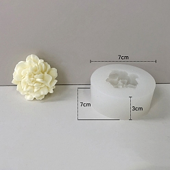 Белый Пищевые силиконовые формы для свечей с цветочным ароматом, формы для изготовления свечей, форма для ароматерапевтической свечи, белые, 7x7x3 см