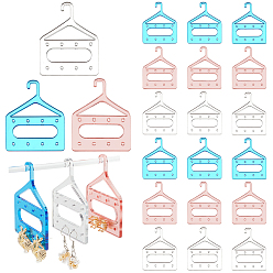 (52) Непрозрачная лаванда 24 шт. 3 цвета 8 мини-подвеска для сережек из акрила с отверстием, аксессуары для сережек, для держателя-органайзера для серег, разноцветные, 6.9x5.45x0.3 см, отверстие : 2 мм, 8 шт / цвет