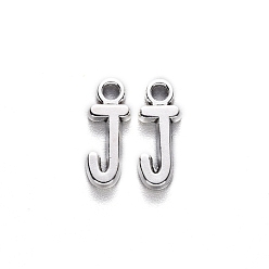 Letter J Сплавочные подвески тибетского стиля, без кадмия и без свинца, буква J, J: 16x6.5x2 мм, отверстие : 2 мм, Около 1560 шт / 1000 г