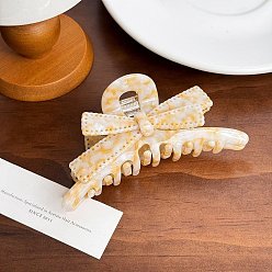 Белый Навахо Заколки для волос из ацетата целлюлозы и железных когтей, аксессуары для волос для женщин и девочек, бантом, навахо белый, 107 мм