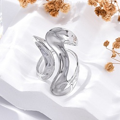 Нержавеющая Сталь Цвет 304 открытые манжеты из нержавеющей стали для женщин, цвет нержавеющей стали, внутренний диаметр: 19 мм