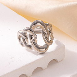 Нержавеющая Сталь Цвет 201 манжетные кольца из нержавеющей стали с овальными звеньями, цвет нержавеющей стали, внутренний диаметр: 18 мм