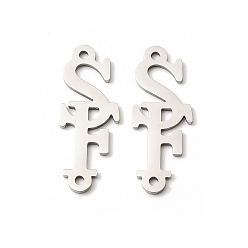 Нержавеющая Сталь Цвет 201 подвески из нержавеющей стали, слово, цвет нержавеющей стали, 25.5x9.5x1 мм, отверстие : 1.4 мм