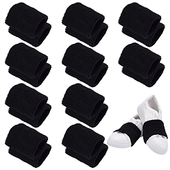 Черный 20шт. полиэстеровые ремешки для занятий спортом, полотенце для запястья от пота, чёрные, 75x71x17 мм