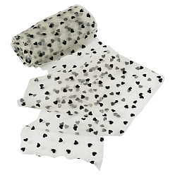 Светло-желтый Органза ленты, с узором в виде вельветового сердца, светло-желтый, 5-7/8 дюйм (150 мм)