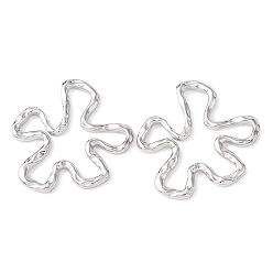 Нержавеющая Сталь Цвет 304 из нержавеющей стали полые подвески, , не тускнеет, цвет нержавеющей стали, 40x39.5x3 мм, отверстие : 5.5~7.8 мм