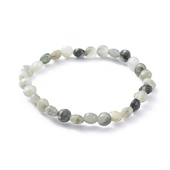 Rutilated Кварц Браслеты из натурального зеленого рутилового кварца, плоско-круглые, 2-3/8 дюйм (5.9 см)