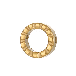 Настоящее золото 14K 304 рама из нержавеющей стали, плоско-круглые, ионное покрытие (ip), реальный 14 k позолоченный, 6 мм