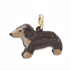 Собака Аэрозольная краска 304 подвески из нержавеющей стали, с целью перехода в кольце, собака, 12.5x19x5 мм, отверстие : 4 мм