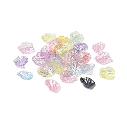 Mixed Color Transparent Acrylic Pendants, Cabbage, Mixed Color, 20x17x3.5mm, Hole: 1.5mm, 1111pcs/500g