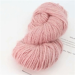 Licht Korallen Mohairgarne, Eichhörnchen-Mohairgarne, Häkelgarn für Winterpullover, Mütze, Schal, Licht Korallen, 3 mm