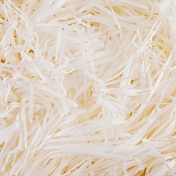 (404) Непрозрачное AB Кислое яблоко Бумажный крошечный наполнитель, для упаковки подарков и наполнения пасхальной корзины, цветочный белый, 2~3 мм, 100 г / мешок