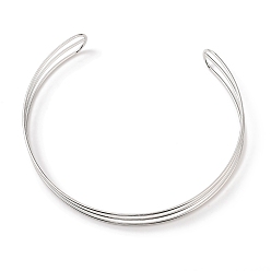 Платина Стойка покрытие латунный манжет воротник, без свинца и без кадмия, долговечный, платина, внутренний диаметр: 5-1/2 дюйм (14 см) x 5-1/8 дюйм (13 см)