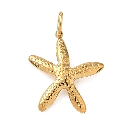 Морская звезда 304 подвески из нержавеющей стали, серия морских животных, золотые, морская звезда, 20x16.5x2.5 мм, отверстие : 4 мм