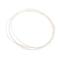 Серебро 925 пробка из стерлингового серебра, полужесткий провод, блестящая текстурированная круглая ювелирная проволока, серебряные, 0.51 мм