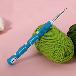 Кадет Синий Алюминий крючки, с ручкой TPR, кадетский синий, 160 мм