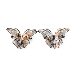 Lilac Cellulose Acetate(Resin) Cabochons, Butterfly, Lilac, 24x32x6mm