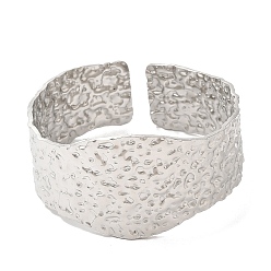 Нержавеющая Сталь Цвет Не тускнеющие 304 браслеты из нержавеющей стали, кованые браслеты-манжеты для женщин, цвет нержавеющей стали, внутренний диаметр: 2-1/8 дюйм (5.3 см)