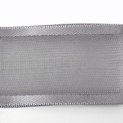 Gray 100 Yards Polyester Organza Ribbon with Satin Edge, Gray, 3/8 inch(9mm)