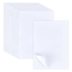 White Rectangle Paper Double-side Tap, with Double Adhesive Back, Antiskid, White, 28.9x21x0.02cm