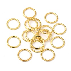 Золотой Сплавные паяные замкнутые соединительные кольца, круглые, золотые, 8x1.2 мм, 16 датчик, внутренний диаметр: 5.5 мм