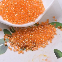 (DB0151) Прозрачный Оранжевый AB Бусины miyuki delica, цилиндр, японский бисер, 11/0, (дБ 0151) прозрачный оранжевый аб, 1.3x1.6 мм, Отверстие: 0.8 мм, о 2000 шт / бутылка, 10 г / бутылка