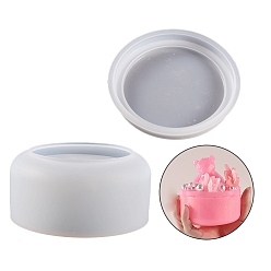 Белый Колонка diy силиконовые формы для хранения медведя, формы для литья смолы, для уф-смолы, изготовление ювелирных изделий из эпоксидной смолы, белые, 50x110 мм, внутренний диаметр: 92 мм