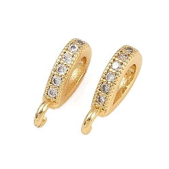 Настоящее золото 18K Латунные микро проложить кубического циркония подвески, слезинки, стойки покрытие, долговечный, без свинца и без кадмия, реальный 18 k позолоченный, 11x2x5.5 мм, отверстия : 4.5x2.5 mm и 1.5 мм