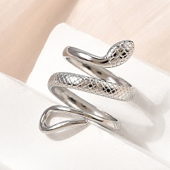 Нержавеющая Сталь Цвет 304 открытые кольца манжеты из нержавеющей стали, змея, цвет нержавеющей стали, 29 мм, внутренний диаметр: 17 мм