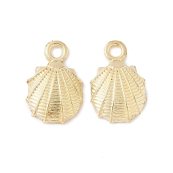 Light Gold Подвески из сплава , формы раковины, золотой свет, 19x12.5x3 мм, отверстие : 2.5 мм